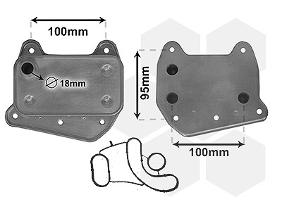 Van Wezel Ölkühler, Motoröl [Hersteller-Nr. 30003376] für Mercedes-Benz von VAN WEZEL