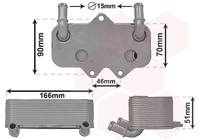 Van Wezel Ölkühler, Motoröl [Hersteller-Nr. 37013710] für Opel von VAN WEZEL