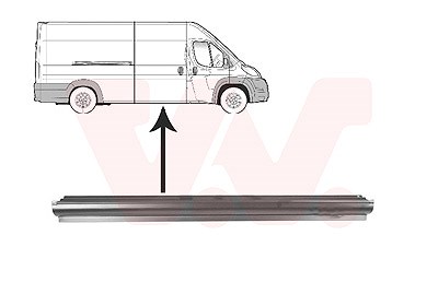 Van Wezel Seitenwand [Hersteller-Nr. 1651110] für Citroën, Fiat, Opel, Peugeot von VAN WEZEL