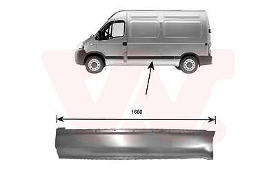 Van Wezel Seitenwand [Hersteller-Nr. 4387145] für Nissan, Opel, Renault von VAN WEZEL