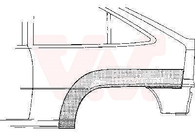 Van Wezel Radlauf, hinten, 2/3-Türig [Hersteller-Nr. 3730145] für Opel von VAN WEZEL