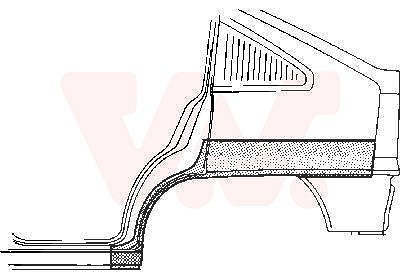 Van Wezel Seitenwand [Hersteller-Nr. 3730147] für Opel von VAN WEZEL