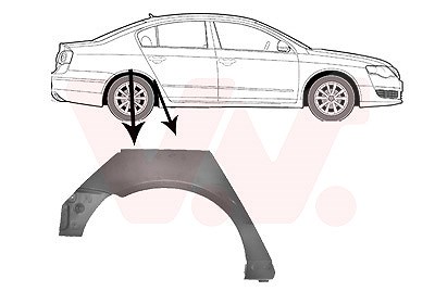 Van Wezel Seitenwand [Hersteller-Nr. 5839148] für VW von VAN WEZEL