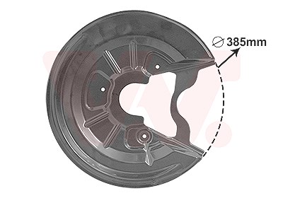 Van Wezel Spritzblech, Bremsscheibe [Hersteller-Nr. 7623373] für Audi, Seat, Skoda, VW von VAN WEZEL