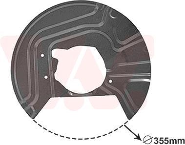 Van Wezel Spritzblech, Bremsscheibe [Hersteller-Nr. 0680371] für BMW von VAN WEZEL