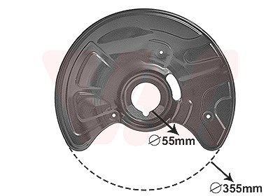 Van Wezel Spritzblech, Bremsscheibe [Hersteller-Nr. 3041371] für Mercedes-Benz von VAN WEZEL