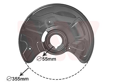Van Wezel Spritzblech, Bremsscheibe [Hersteller-Nr. 3041372] für Mercedes-Benz von VAN WEZEL