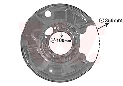 Van Wezel Spritzblech, Bremsscheibe [Hersteller-Nr. 3032374] für Mercedes-Benz von VAN WEZEL