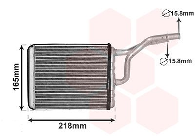 Van Wezel Wärmetauscher, Innenraumheizung [Hersteller-Nr. 07006137] für Chrysler von VAN WEZEL