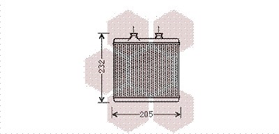 Van Wezel Wärmetauscher, Innenraumheizung [Hersteller-Nr. 30006472] für Mercedes-Benz von VAN WEZEL