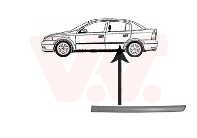 Van Wezel Zier-/Schutzleiste, Tür [Hersteller-Nr. 3742425] für Opel von VAN WEZEL