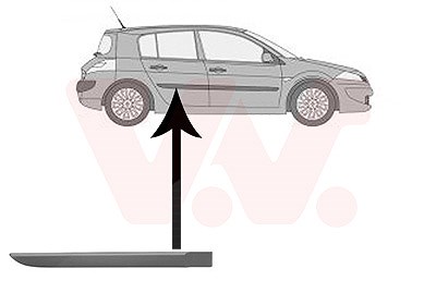 Van Wezel Zier-/Schutzleiste, Tür [Hersteller-Nr. 4327426] für Renault von VAN WEZEL