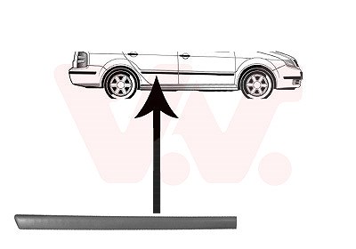 Van Wezel Zier-/Schutzleiste, Tür [Hersteller-Nr. 7625426] für Skoda von VAN WEZEL