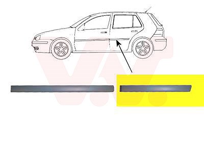 Van Wezel Zier-/Schutzleiste, Tür [Hersteller-Nr. 5888405] für VW von VAN WEZEL