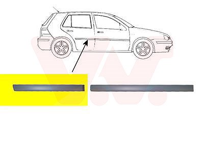 Van Wezel Zier-/Schutzleiste, Tür [Hersteller-Nr. 5888406] für VW von VAN WEZEL