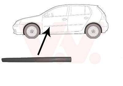 Van Wezel Zier-/Schutzleiste, Tür [Hersteller-Nr. 5894403] für VW von VAN WEZEL