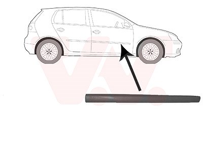 Van Wezel Zier-/Schutzleiste, Tür [Hersteller-Nr. 5894404] für VW von VAN WEZEL