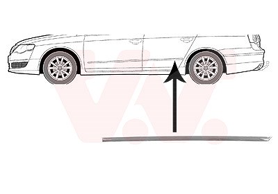Van Wezel Zier-/Schutzleiste, Tür [Hersteller-Nr. 5839405] für VW von VAN WEZEL