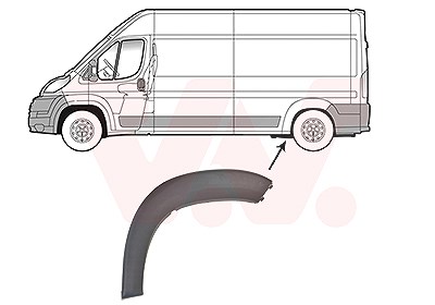 Van Wezel Verbreiterung, Kotflügel [Hersteller-Nr. 1651423] für Citroën, Fiat, Peugeot von VAN WEZEL