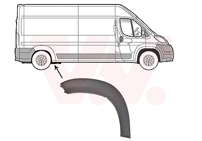 Van Wezel Verbreiterung, Kotflügel [Hersteller-Nr. 1651424] für Citroën, Fiat, Peugeot von VAN WEZEL