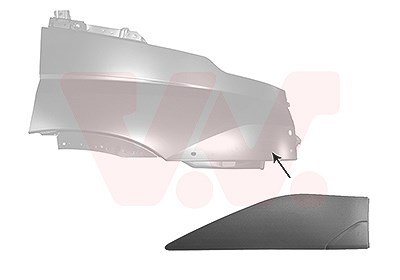 Van Wezel Zier-/Schutzleiste, Kotflügel [Hersteller-Nr. 2817422] für Iveco von VAN WEZEL