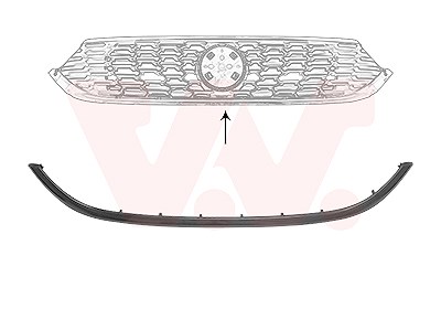 Van Wezel Zier-/Schutzleiste, Kühlergitter [Hersteller-Nr. 1717517] für Fiat von VAN WEZEL
