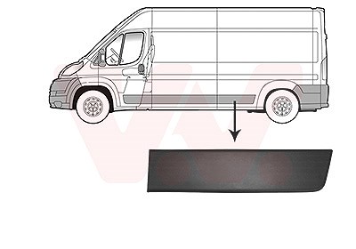 Van Wezel Zier-/Schutzleiste, Seitenwand [Hersteller-Nr. 0982415] für Citroën, Fiat, Peugeot von VAN WEZEL