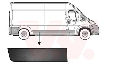 Van Wezel Zier-/Schutzleiste, Seitenwand [Hersteller-Nr. 0982416] für Citroën, Fiat, Peugeot von VAN WEZEL