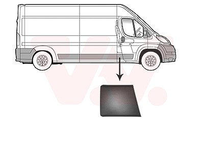 Van Wezel Zier-/Schutzleiste, Seitenwand [Hersteller-Nr. 1651406] für Citroën, Fiat, Peugeot von VAN WEZEL