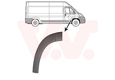 Van Wezel Zier-/Schutzleiste, Tür [Hersteller-Nr. 1651404] für Citroën, Fiat, Opel, Peugeot von VAN WEZEL