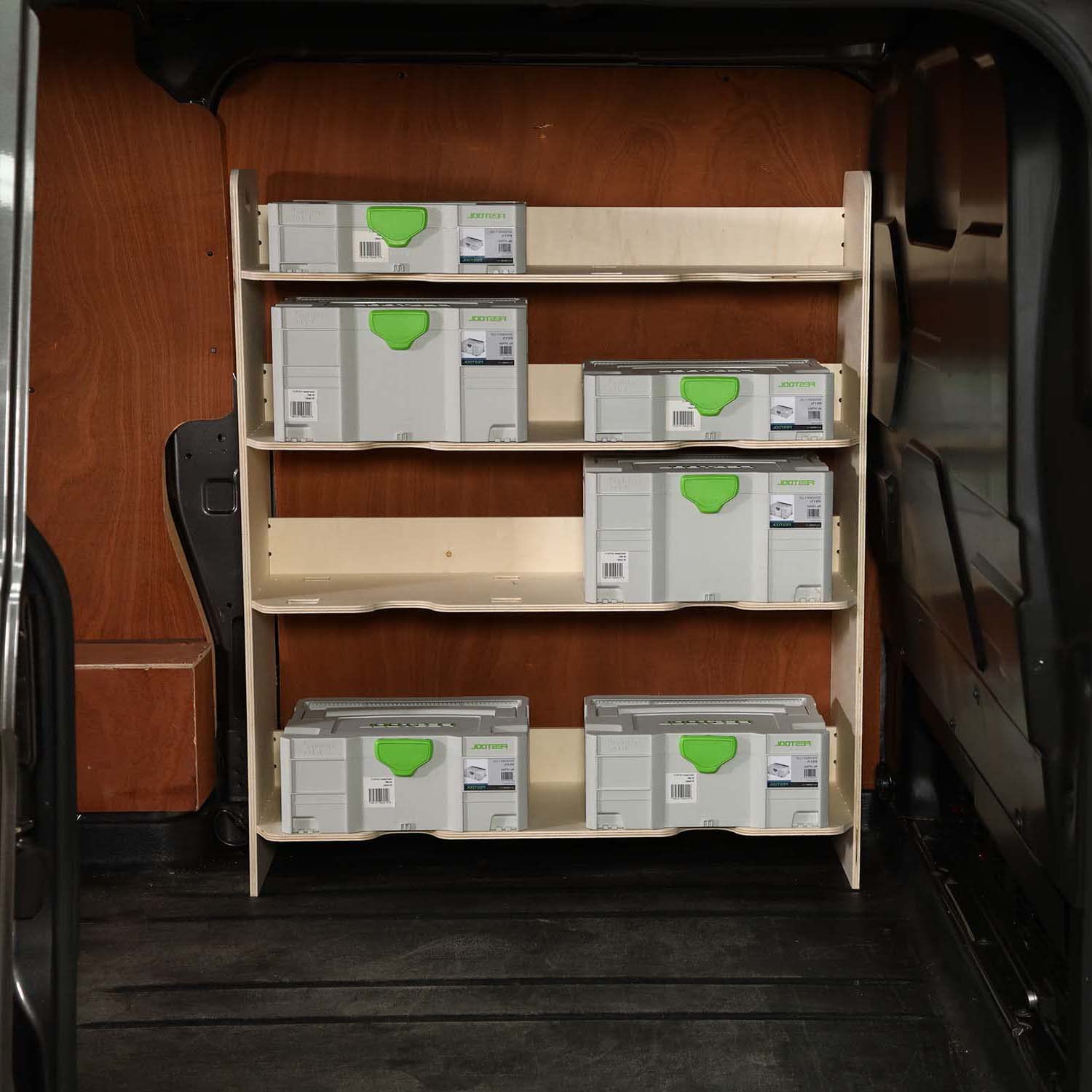 Vanify - Kompatibel mit Ford Transit Custom L1 2012+ Fahrzeugeinrichtung Fahrzeugregale, Festool Werkzeugkasten-Regal von VANIFY