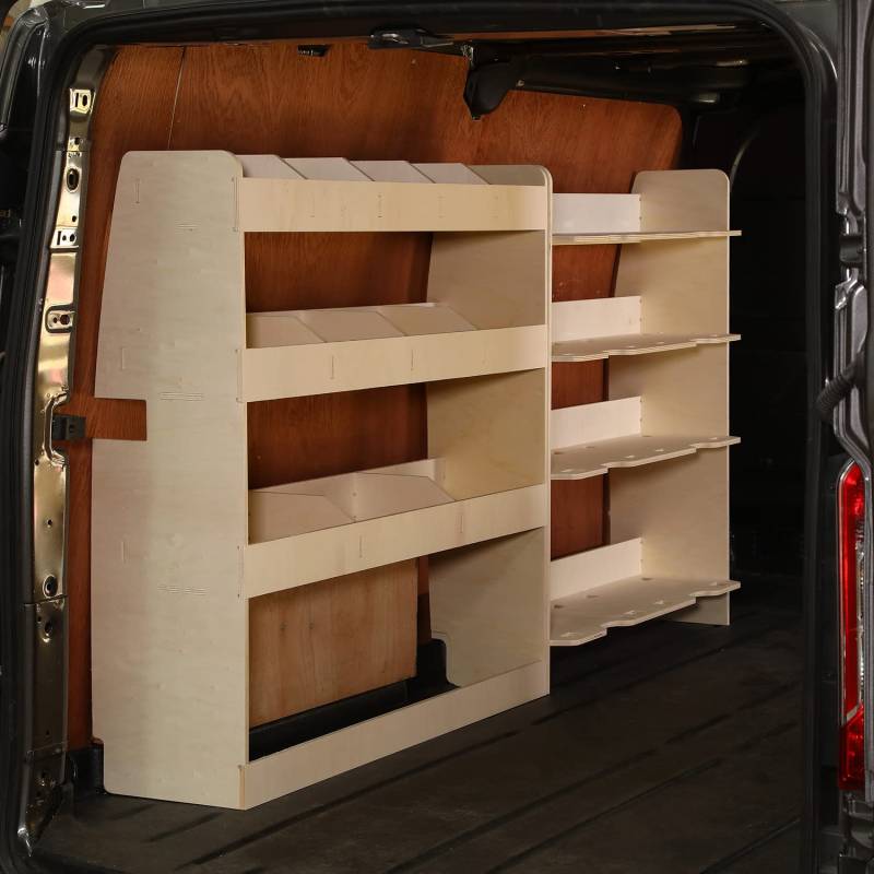 Vanify - Kompatibel mit Ford Transit Custom L1 2012+ Fahrzeugeinrichtung Fahrzeugregale, Festool und hinteres Regal von VANIFY