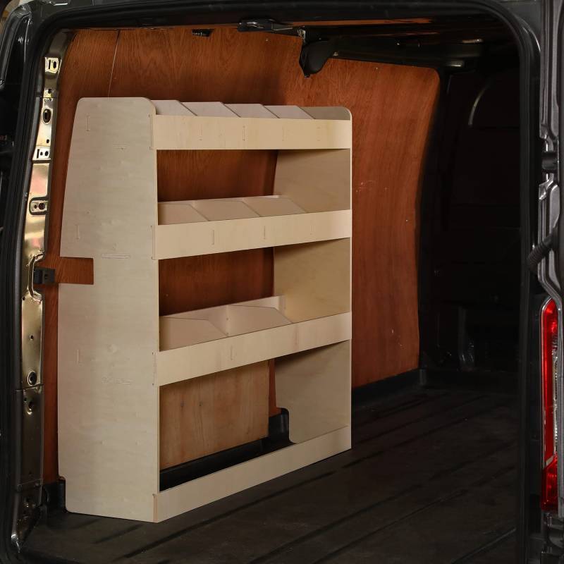 VANIFY - Kompatibel mit Ford Transit Custom L2 2012+ Fahrzeugeinrichtung Fahrzeugregale, Fahrerseite hinten Regal von VANIFY