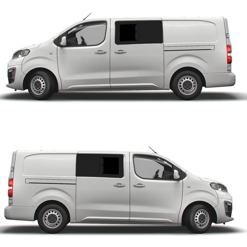 DeinVan.de Echtglas Schiebefenster vorne rechts kompatibel mit Toyota ProAce L2-L3 ab 2016 | Ideal für Kastenwagen, Vans, Camper und Wohnmobile von VANLEX