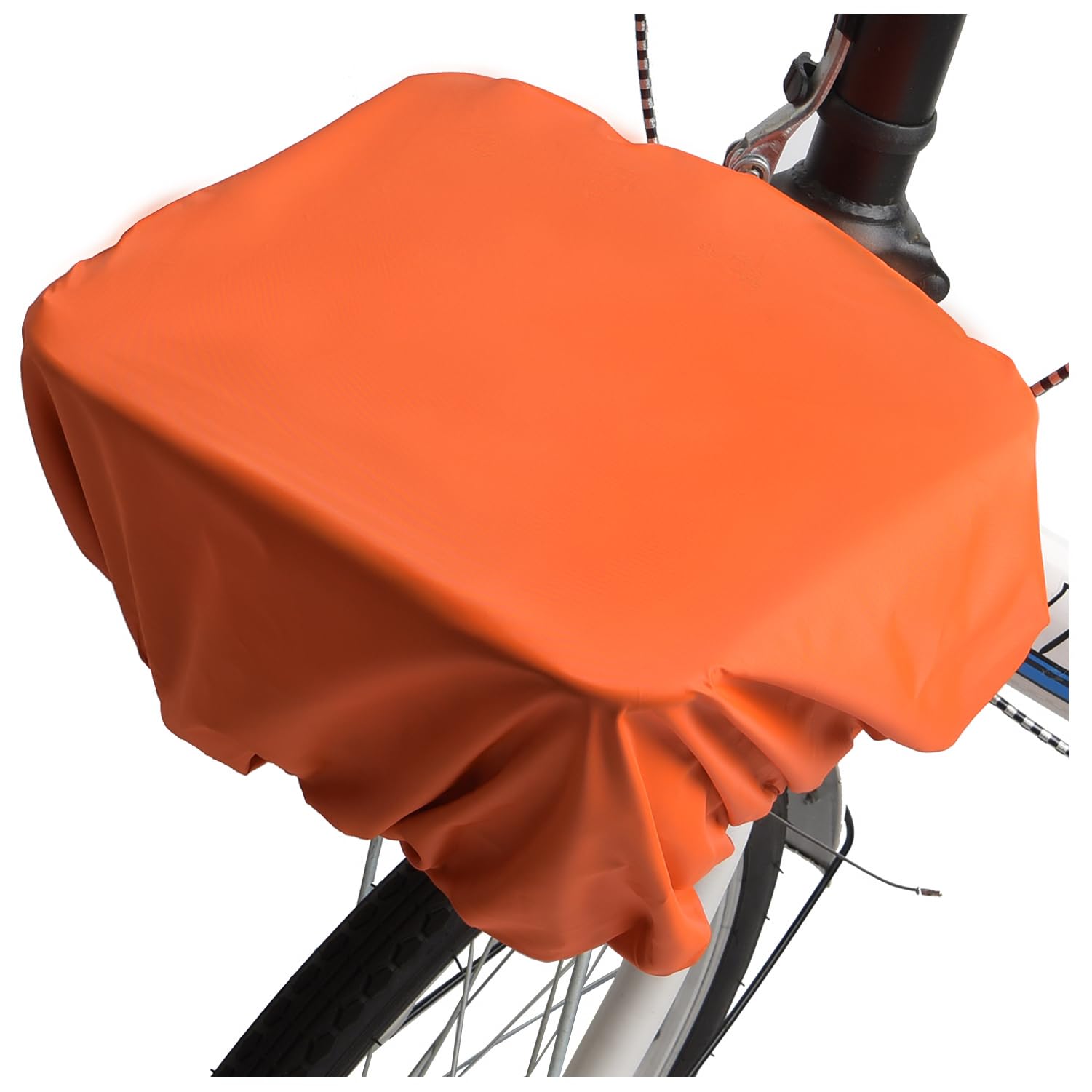 VAOLOAV 5L to 20L Regenschutz für Fahrradkorb Regenschutz Orange Fahrradkorb Regenschutz Abdeckung Überzug für Fahrradkorb Wasserabweisend Farradtasche Bikebasket Regenhaube Orange von VAOLOAV