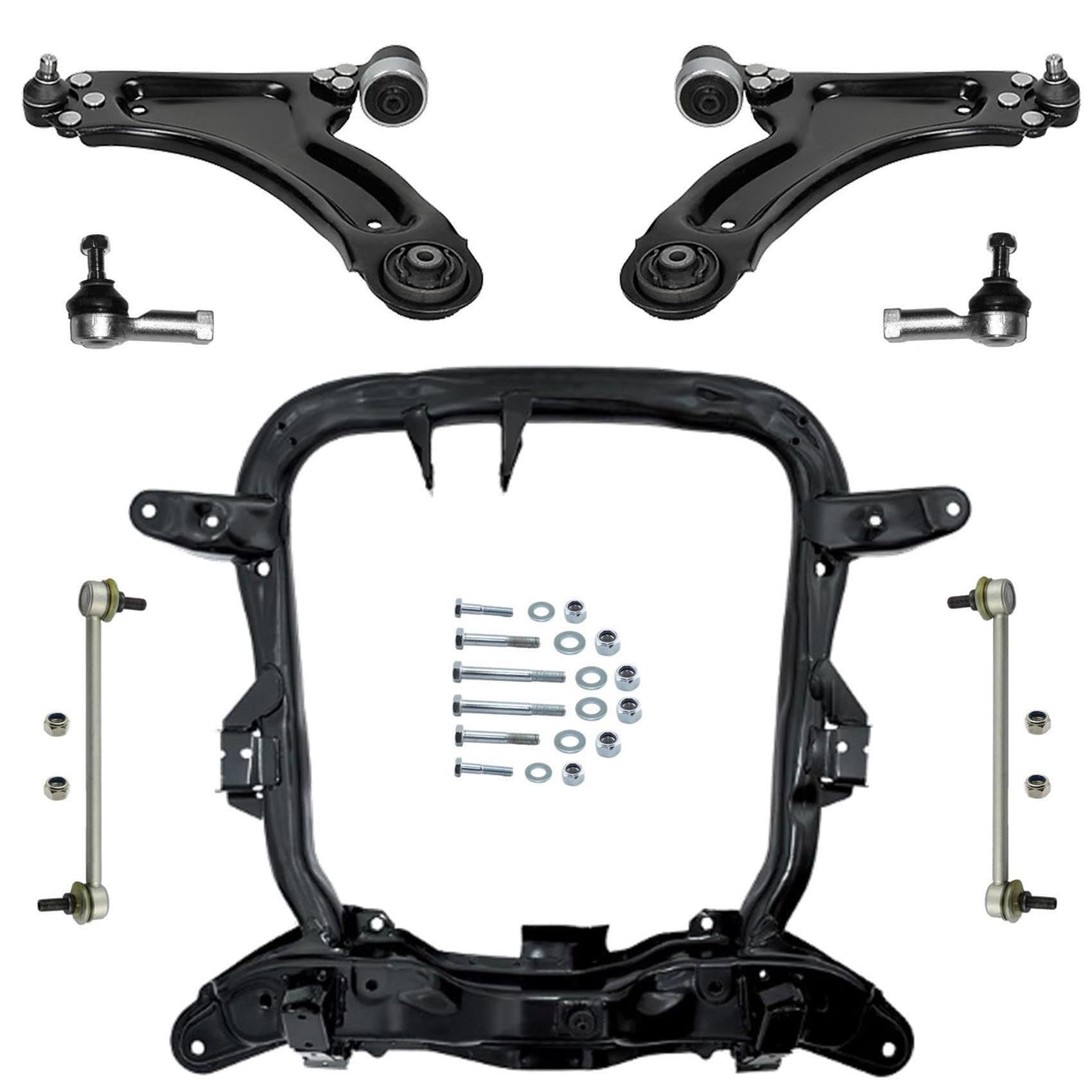 Achsträger 2x Querlenker 2x Koppelstangen 2x Spurstangenkopf 1x Schraubensatz von various