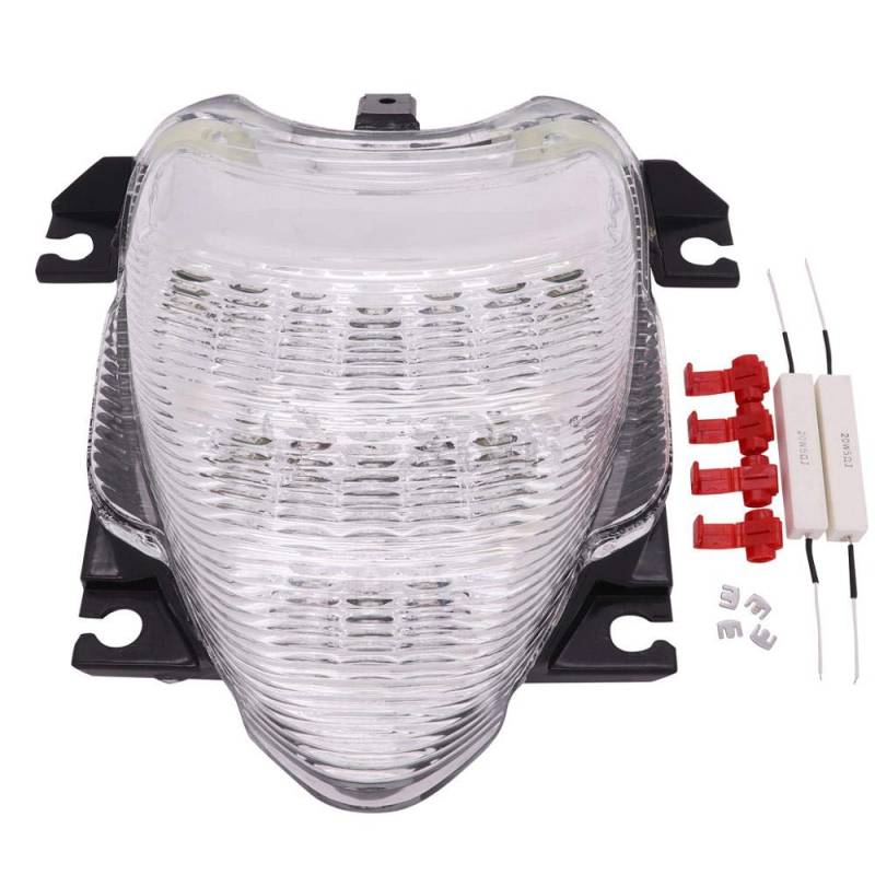 Motorrad integrierte LED-Rücklichtbremse Blinker Blinker für Suzuki Boulevard M109R Inirvoer 1800 2006-2015 (Saubere Linse) von VATIGER