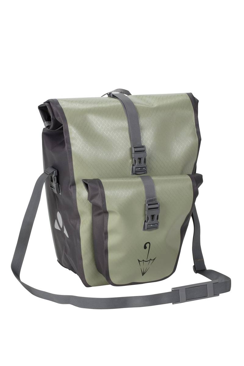 VAUDE Aqua Back Plus Single Sondermodell mit Schirmlogo Hinterradtasche Gepäckträgertasche, Fango SE von VAUDE