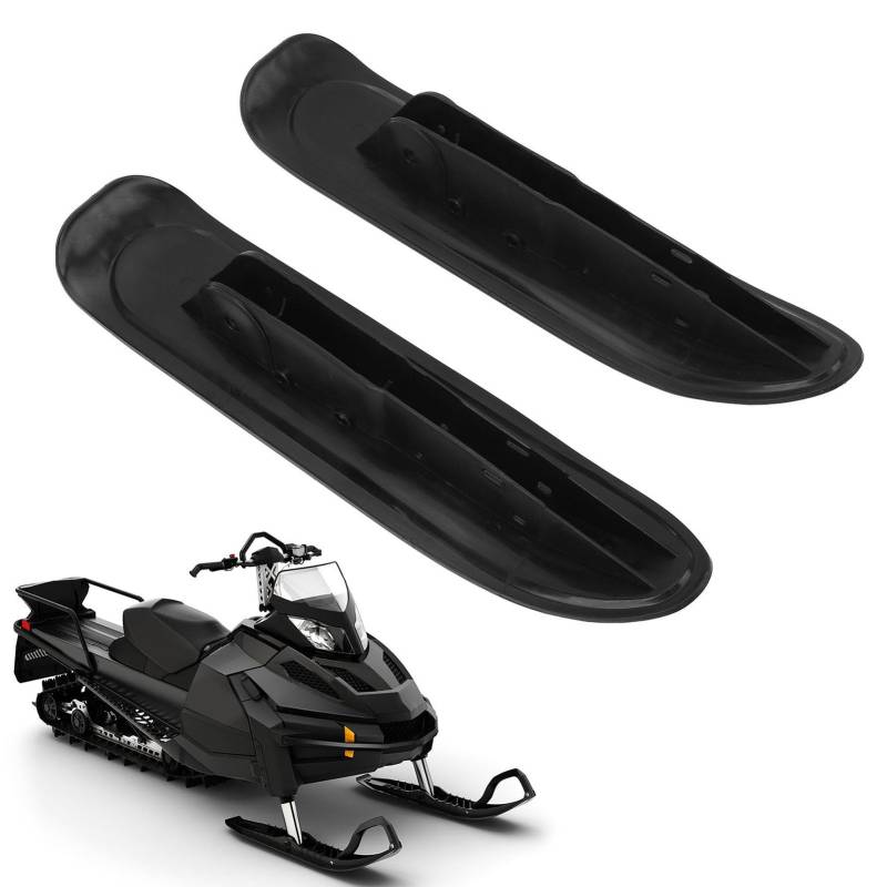 VBESTLIFE 1 Paar Schnee-Scooter-Skischlitten, Outdoor-Sport-Winter-Scooter-Schlitten-Skiaufsatz für Schneemobile, Geländefahrzeuge, Go-Karts, UTVs und Quads von VBESTLIFE