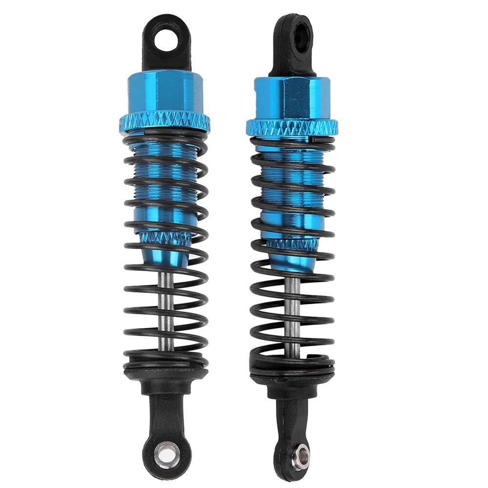 VBESTLIFE 2PCS 1/16 Fernbedienung Auto StoßDämpfer Feder, Tragbare Metall StoßDämpfer Dämpfer für 1:16 RC Auto 70mm (Blau) von VBESTLIFE