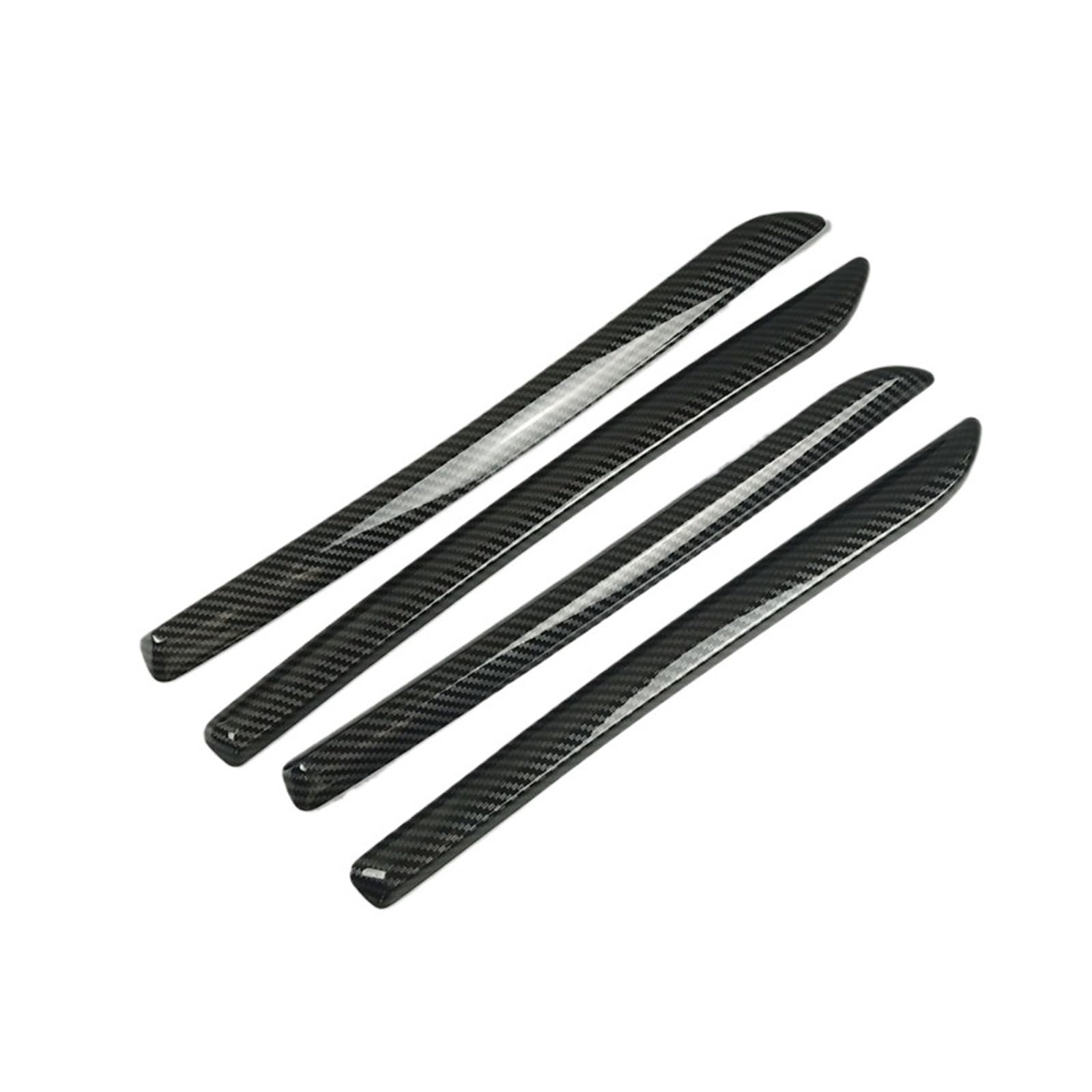 VBKSLVRL Carbon Fiber Style Dekorationsabdeckung Kompatibel for Audi A3 8V 2014-2018 S3 2017 ABS Auto-Innentürverkleidungsstreifen(4 Pieces) von VBKSLVRL