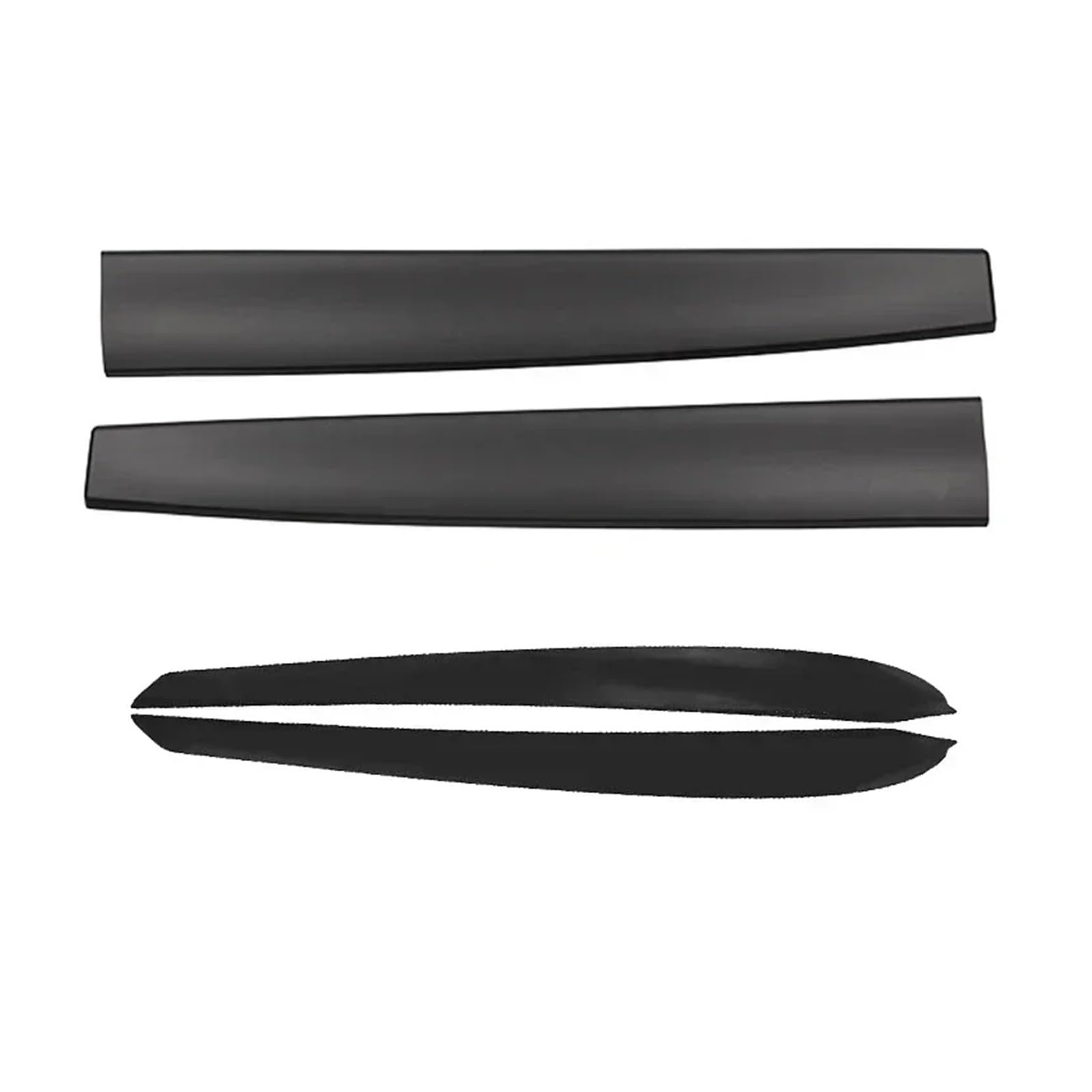 VBKSLVRL Kompatibel mit Tesla Model 3 Model Y Panel-Aufkleber, Mittelkonsolen-Dekor, Zierzubehör, ABS-Aufkleber, Carbonfaser-Look(4Pcs Matte Black) von VBKSLVRL