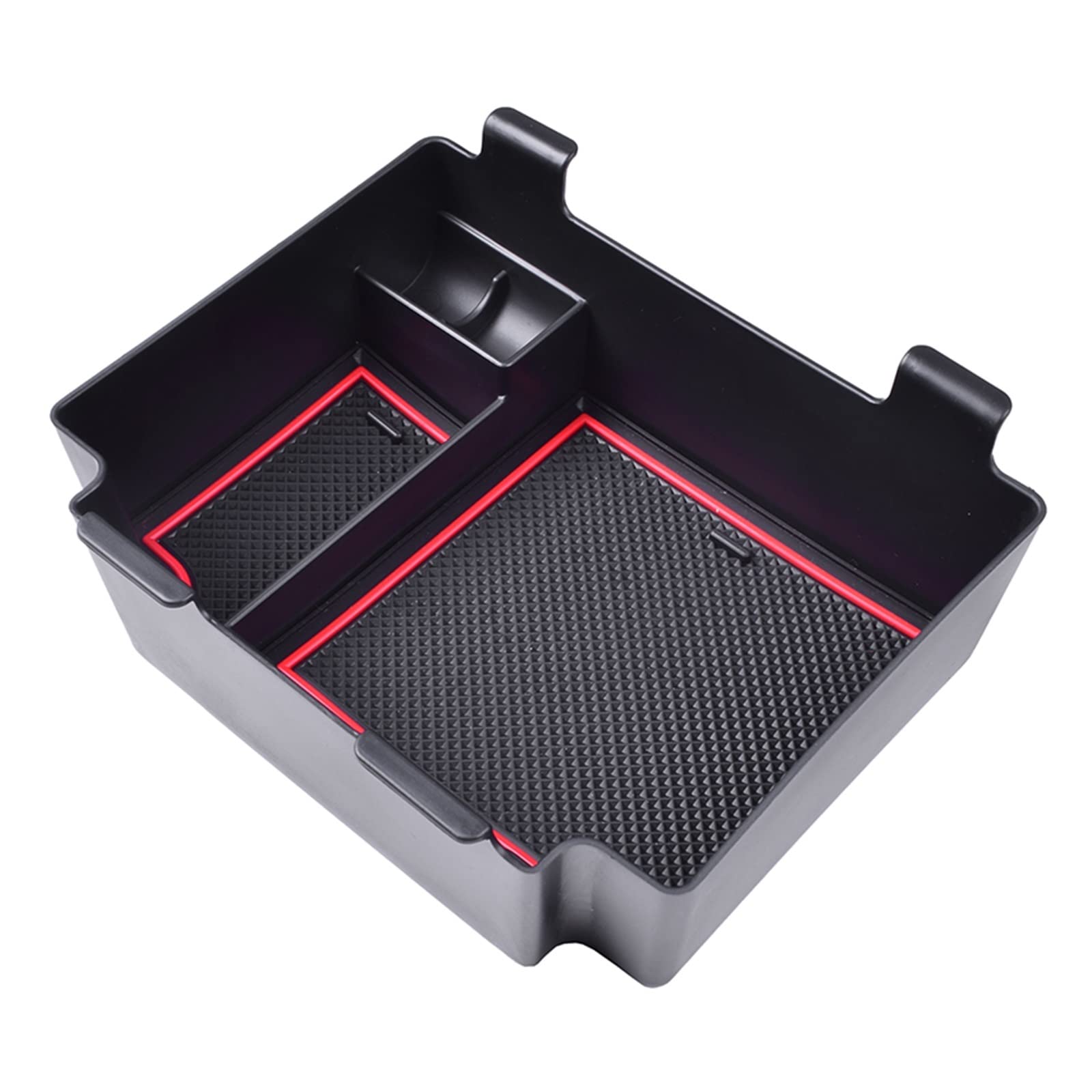 Kompatibel Mit Acura RDX 2022 2023 Auto-Mittelkonsolen-Organizer-Fach Armlehnen-Aufbewahrungsbox Innenausstattung Auto Center Console Tray(Red) von VBNYBA