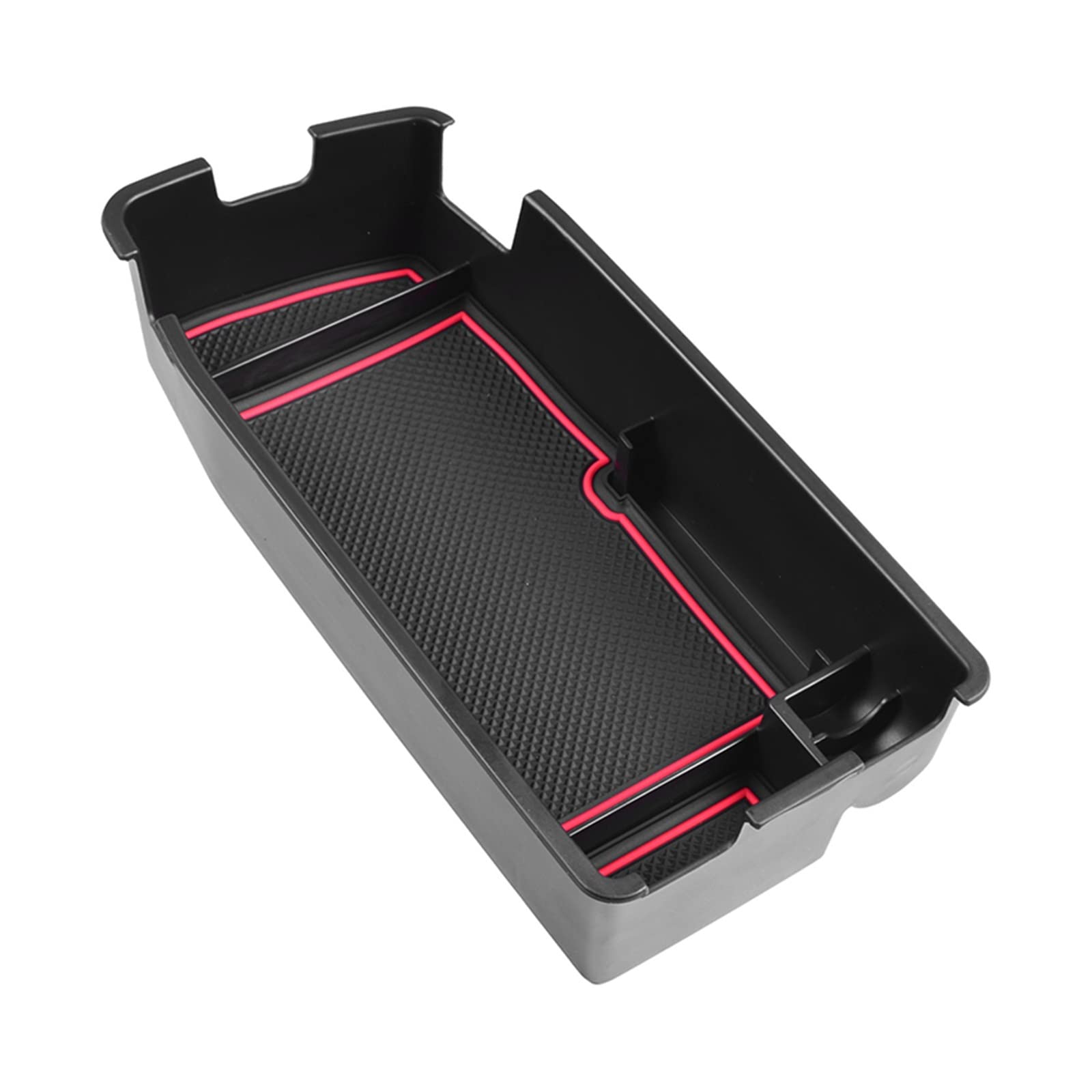 Kompatibel Mit Chevy Für Bolt EUV Für Bolt EV 2022 2023 Auto-Mittelkonsolen-Organizer-Fach Aufbewahrungsbox-Zubehör Mit Münzhalter-Halterung Auto Center Console Tray(Red) von VBNYBA