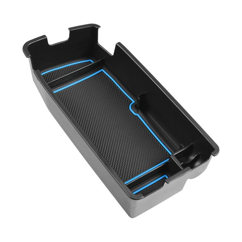 Kompatibel Mit Chevy Für Bolt EUV Für Schraube EV 2022 2023 Auto Center Console Organizer Tray Aufbewahrungsbox Zubehör Auto Center Console Tray(Blue) von VBNYBA