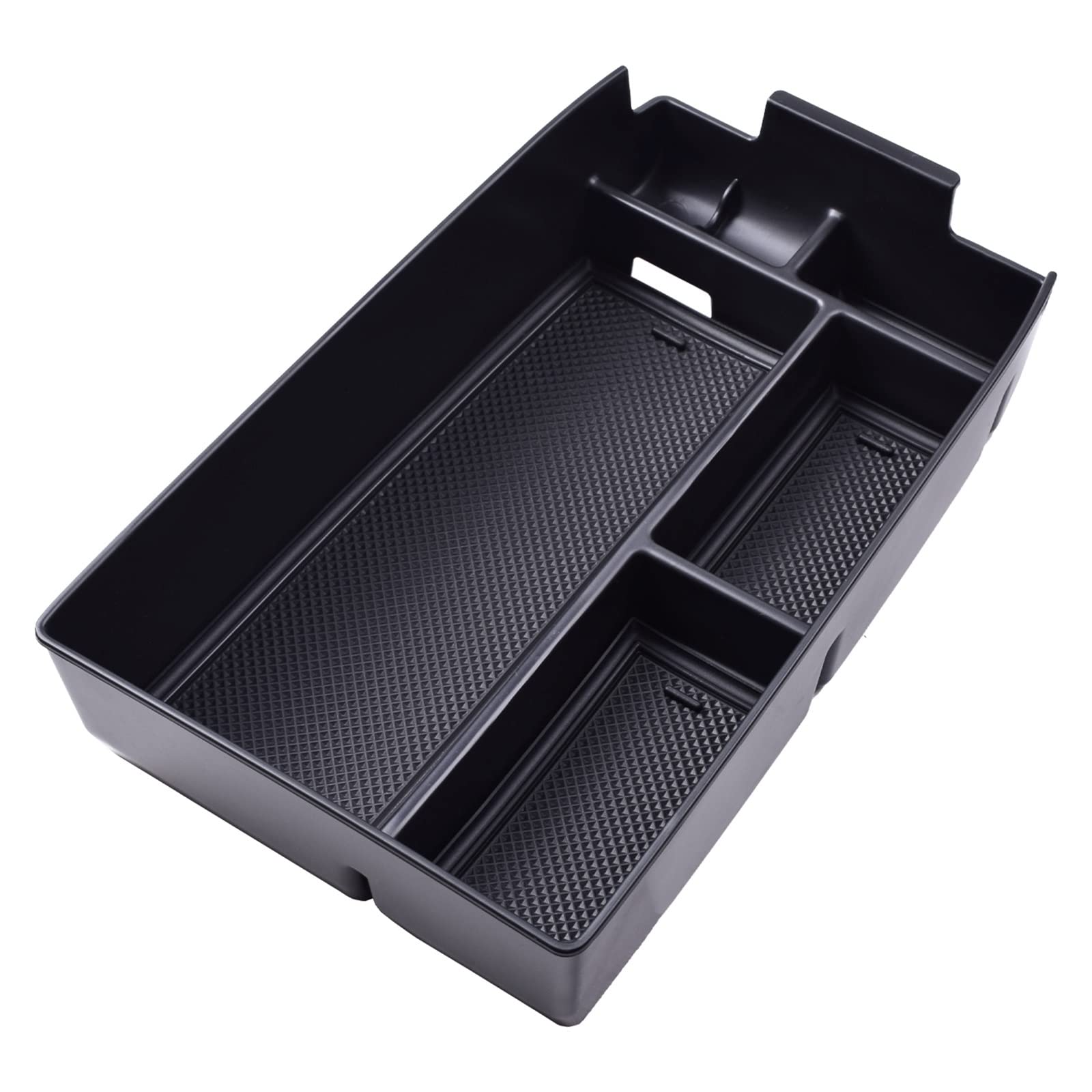 Kompatibel Mit Ford Für Escape Für Bronco Sport 2020 2022 2021 2023 Auto Center Console Organizer Tray Aufbewahrungsbox Zubehör Auto Center Console Tray(Black) von VBNYBA