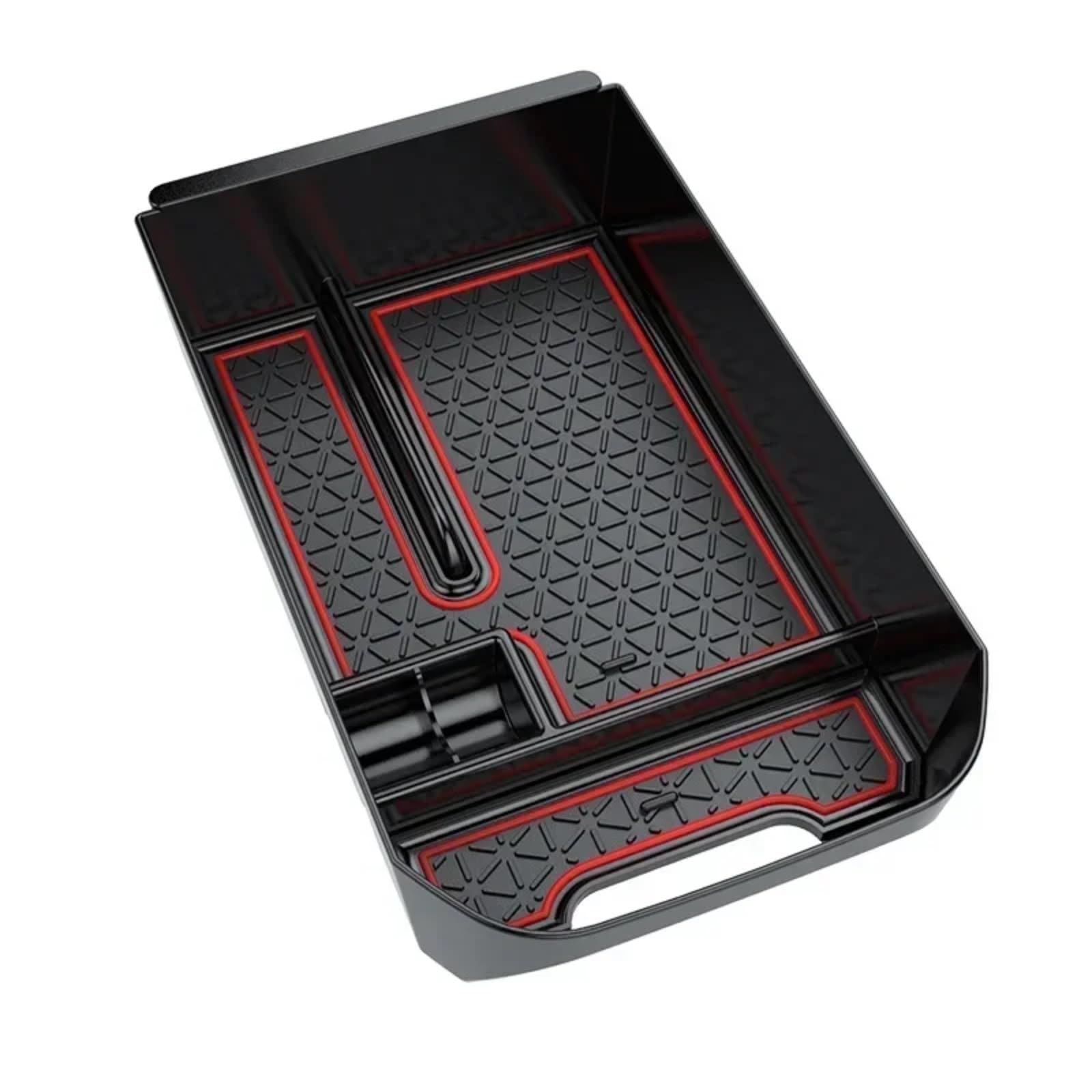 Kompatibel Mit Toyota Für RAV4 2019 2020 2021 2022 2023, Auto-Innenraum, Zentrale Aufbewahrungsbox, Armlehne, Handschuhhalter, Platten-Organizer Auto Center Console Tray(Red) von VBNYBA