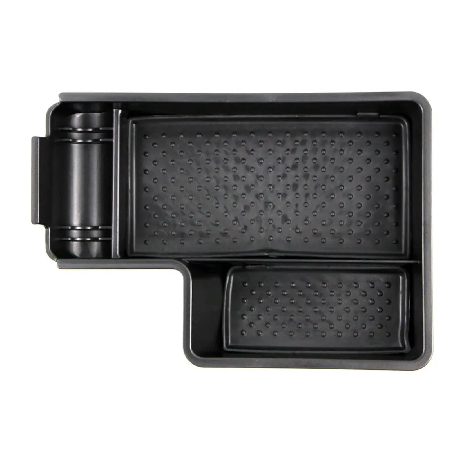 Kompatibel Mit VW, Für Golf MK6 VI 2009–2016, Für Scirocco 2009–2017, Auto-Innenraum-Armlehnen-Aufbewahrungsbox, Mittelkonsolen-Tablett, Mattschwarz Auto Center Console Tray von VBNYBA