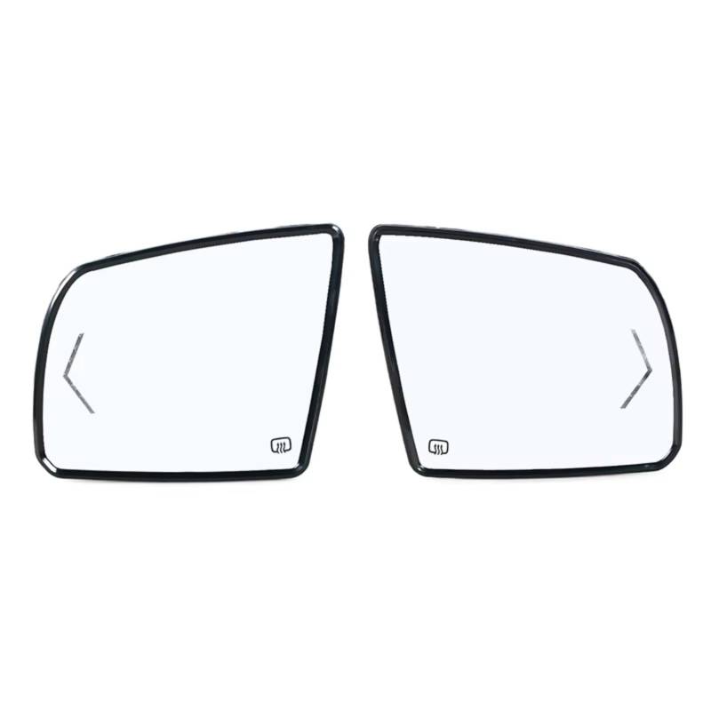 Seitenrückspiegelglas Kompatibel Mit Toyota Für Tundra 2007–2020 Autoaußenseitentür-Flügelrückspiegelglaslinse Mit Beheiztem OEM: 87903-0C030 87906-0C032(1 pair) von VBNYBA