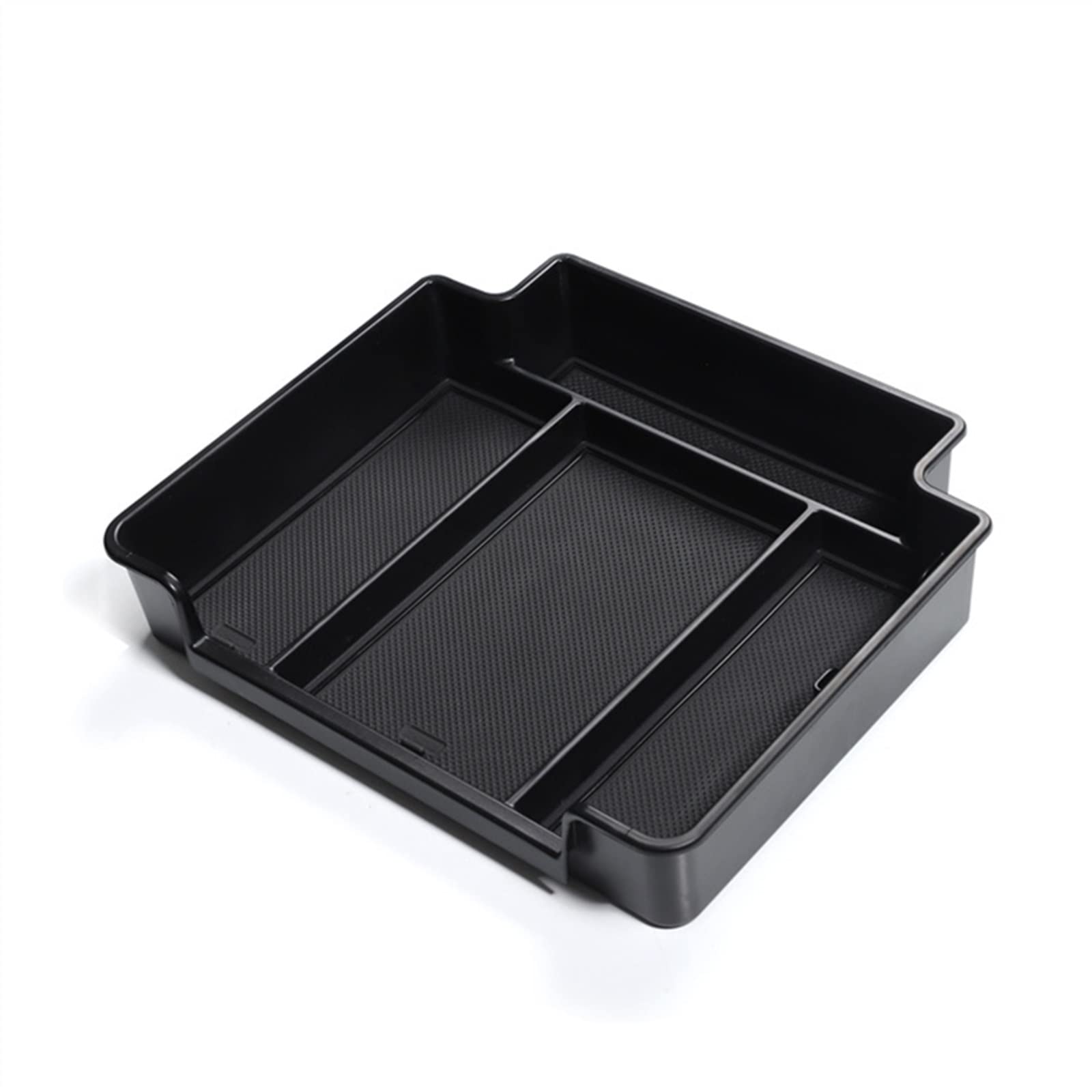 VBNYBA Auto-Mittelkonsolen-Organizer-Fach, Kompatibel Mit Chevy Für Suburban Für Tahoe 2021 2022 2023 Innenausstattung Armlehnen-Aufbewahrungsbox Auto Center Console Tray(Black2) von VBNYBA